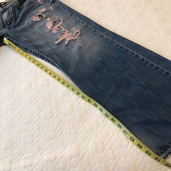 Big Star Purposely Distressed Vanguard Relaxed Jeans Size 34L - Picture 10 of 13